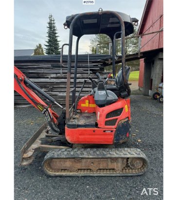 Kubota U17-3a Mini Excavator with 4 Buckets, Ripper, and U17-3a Mini Excavator with 4 Buckets, Ripper, and 2015 2 image 8