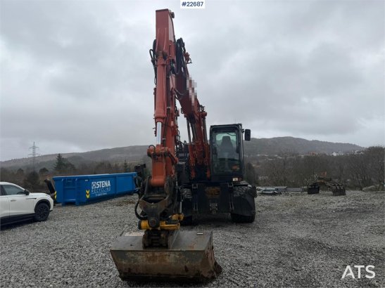 Hitachi zx145W wheeled machine w/ rototilt w/grab box, san zx145W wheeled machine w/ rototilt w/grab box, san 2020 2 Wheel...