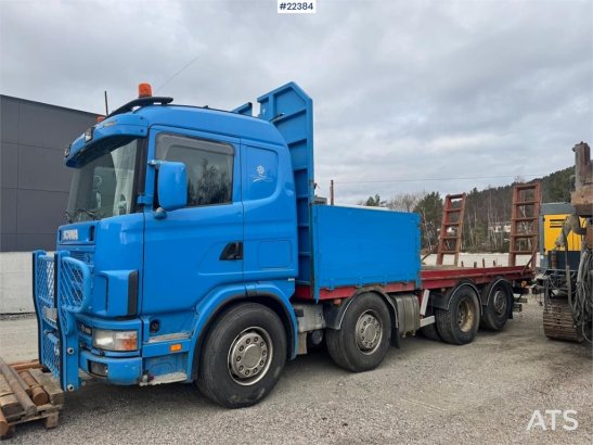 Scania R480 flatbed truck with manual loading ramps - rep R480 flatbed truck with manual loading ramps - rep 2003 2 image 38