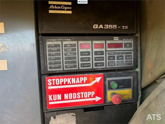 Atlas Copco GA 355 screw compressor GA 355 screw compressor 1986 2 Compressors image 20