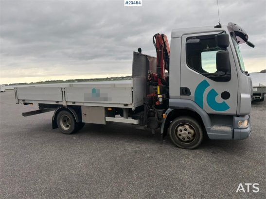 DAF 45.180 flatbed truck with low mileage and a PK4100 45.180 flatbed truck with low mileage and a PK4100 2007 2 image 8