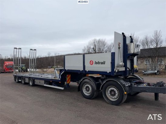 Istrail 3 axle machine trailer w/ 2 sets of tires, boom, t Istrail 3 axle machine trailer w/ 2 sets of tires, boom, t 2013...