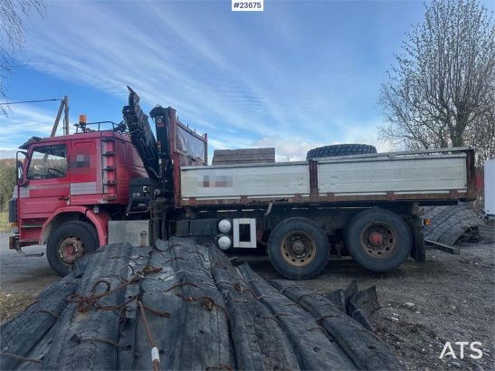 Scania P93H crane truck with 14 t/m crane and Laxo attach P93H crane truck with 14 t/m crane and Laxo attach 1989 2 Crane ...