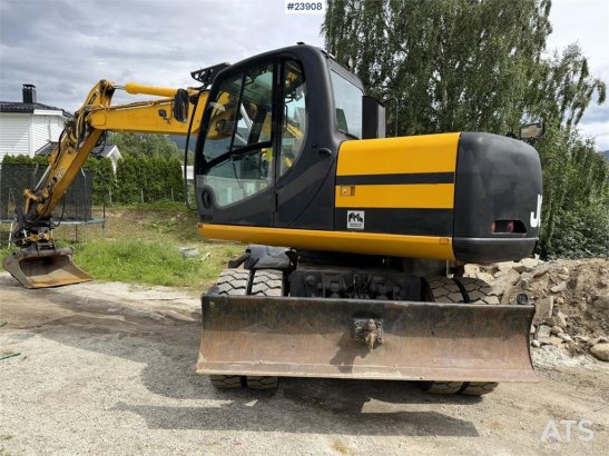 JCB JS145W wheeled machine with a cleaning bucket and JS145W wheeled machine with a cleaning bucket and 2008 2 Wheeled Exc...