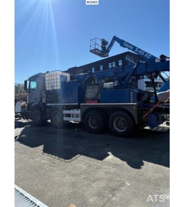 Mercedes-Benz Arocs with a Meyco Roadrunner concrete spray unit Mercedes-Benz Arocs with a Meyco Roadrunner concrete spray...