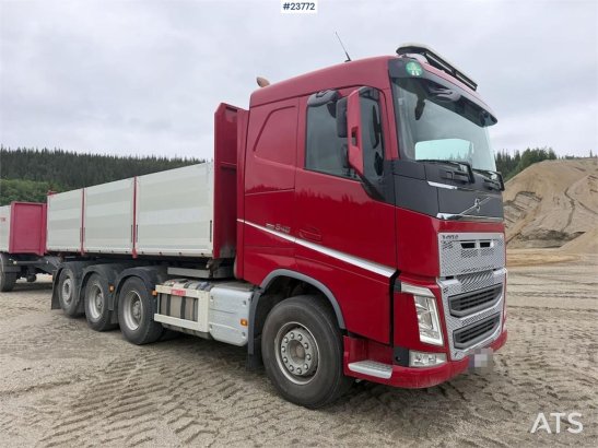 Volvo FH 540 8x4 tipper w/ Kilafors 2 axle trailer. Low 590 2015 2 Tipper trucks image 8