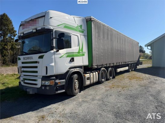 Scania R480 6x2 truck with a 3-axle Krone Profi Liner Nor R480 6x2 truck with a 3-axle Krone Profi Liner Nor 2009 2 Tracto...