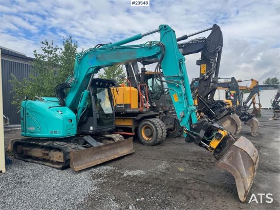 Kobelco SK75SR-7 Excavator with Tilt Bucket and 2 Buckets SK75SR-7 Excavator with Tilt Bucket and 2 Buckets 2020 2 Crawler...