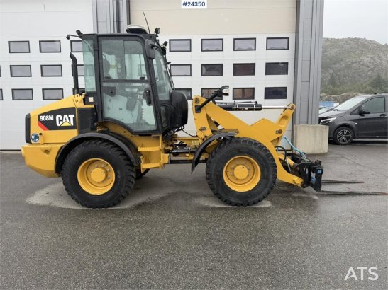 CAT 908M wheel loader with pallet forks and bucket 908M wheel loader with pallet forks and bucket 2015 2 Wheel Loaders ima...