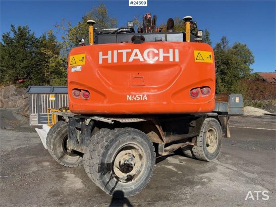 Hitachi ZX140W-6 Wheeled excavator with tilt, bucket and N ZX140W-6 Wheeled excavator with tilt, bucket and N 2018 2 Wheel...