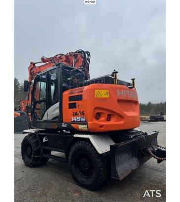 Hitachi ZX145W-6 wheeled excavator with GPS, tiltrotator, ZX145W-6 wheeled excavator with GPS, tiltrotator, 2020 2 Wheeled...
