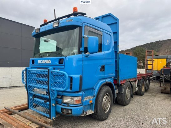 Scania R480 flatbed truck with manual loading ramps - rep R480 flatbed truck with manual loading ramps - rep 2003 2 image 69