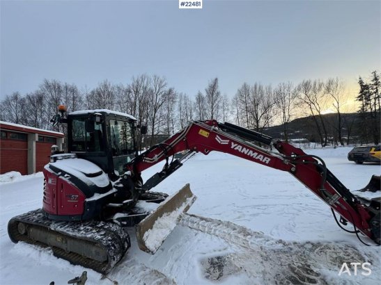 Yanmar Vio57-6B crawler excavator with tilt, grapple and 844 2022 2 Crawler Excavators image 24