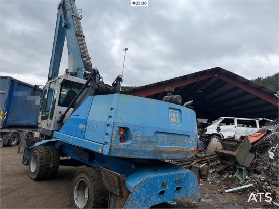 Fuchs MHL 350 wheeled excavator with elevating cab and g Fuchs MHL 350 wheeled excavator with elevating cab and g 2011 2 W...