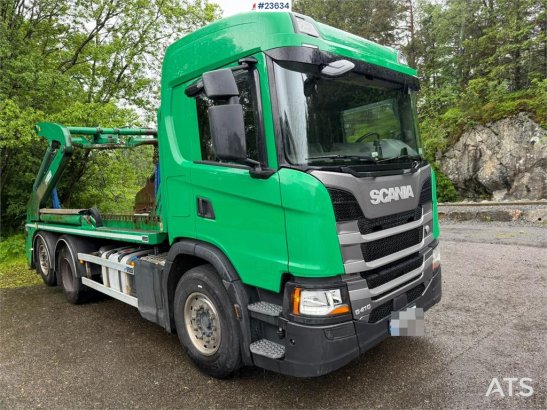 Scania G410 lift dumper with a rotator 3203 2019 2 image 9