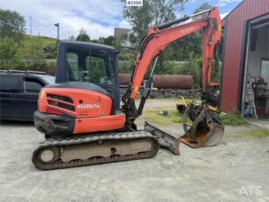 Kubota KX057-4 excavator for sale with a tooth bucket, a 2524 2018 2 Crawler Excavators image 9