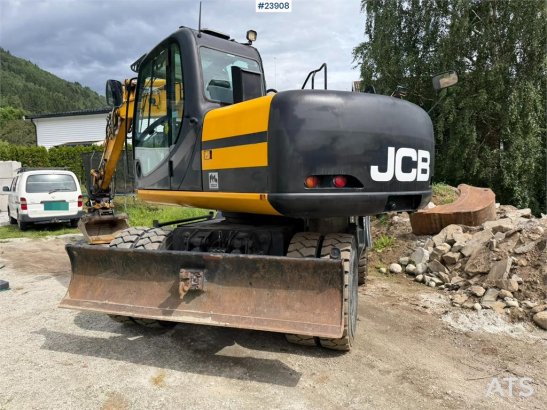 JCB JS145W wheeled machine with a cleaning bucket and JS145W wheeled machine with a cleaning bucket and 2008 2 Wheeled Exc...