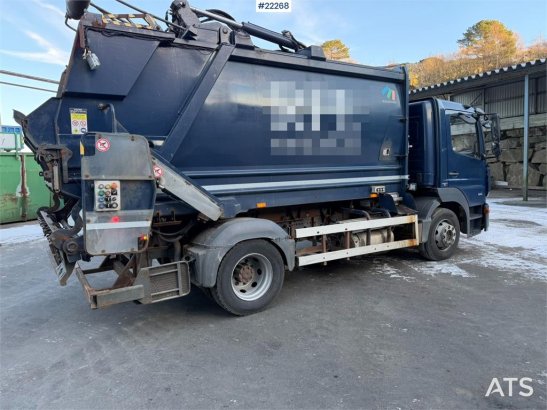 Mercedes-Benz Atego 1224, 2 compartment waste collection vehicle Mercedes-Benz Atego 1224, 2 compartment waste collection ...