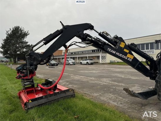 Huddig 1260C Backhoe w/ Palfinger crane, Lift, rototilt a Huddig 1260C Backhoe w/ Palfinger crane, Lift, rototilt a 2016 2...