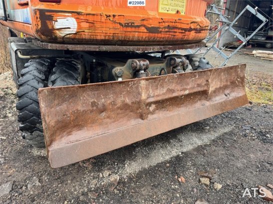 Fiat-Hitachi 150W.3 wheeled excavator with rototilt and grading Fiat-Hitachi 150W.3 wheeled excavator with rototilt and gr...