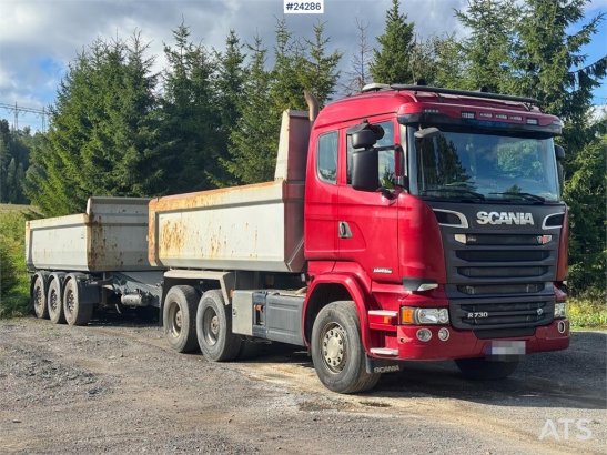 Scania R730 6x4 Tipper Truck w/ 2015 Nor Slep Triple-Axle R730 6x4 Tipper Truck w/ 2015 Nor Slep Triple-Axle 2016 2 Tipper...