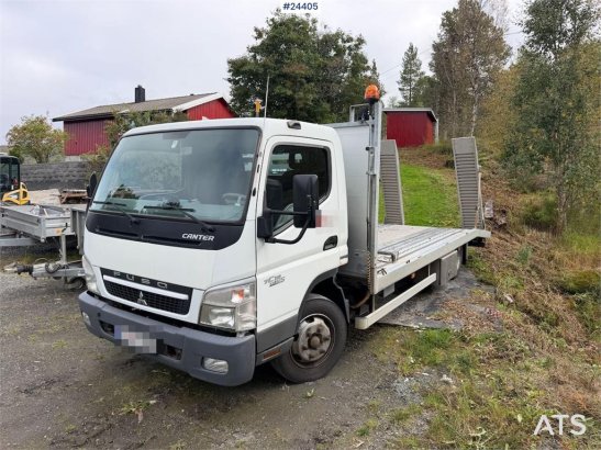 Mitsubishi Fuso 7C18 platform car w/ new AdBlue pump, Winch, Fuso 7C18 platform car w/ new AdBlue pump, Winch, 2012 2 imag...