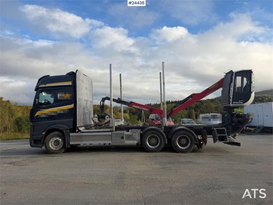 Mercedes-Benz Actros 6x4 timber truck with Epsilon M12L timber c Mercedes-Benz Actros 6x4 timber truck with Epsilon M12L t...