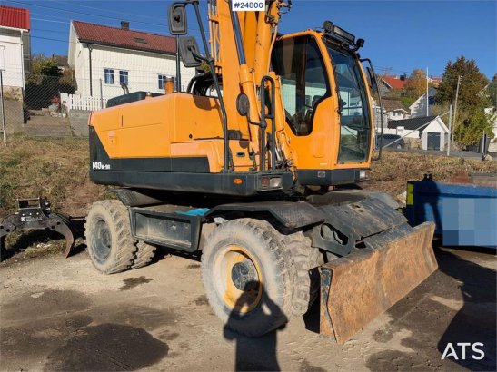 Hyundai Robex 140W-9A Wheeled excavator – tiltrotator and Robex 140W-9A Wheeled excavator – tiltrotator and 2015 2 Wheeled...
