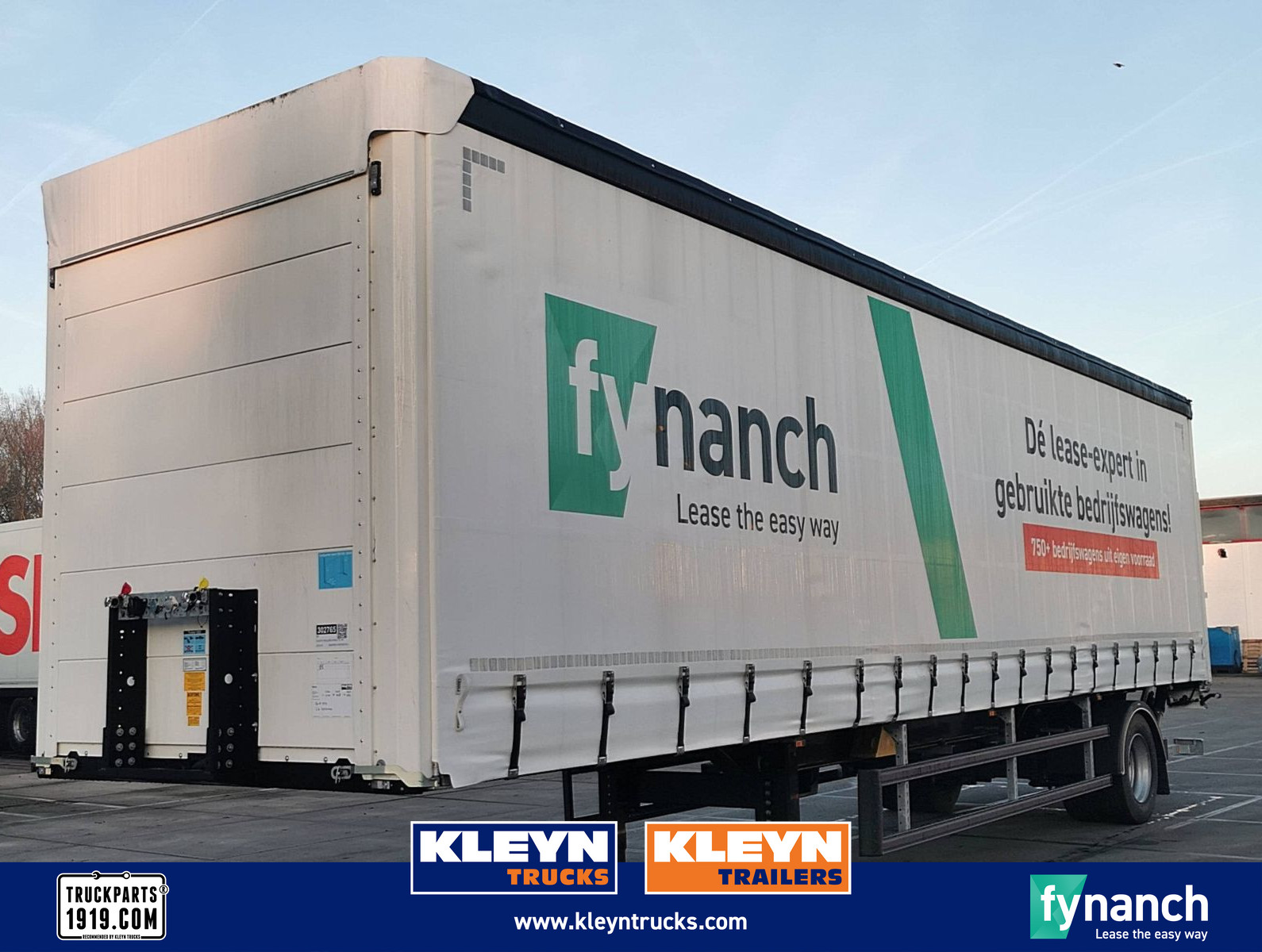 KLEYN TRAILERS PRSH 10 TRI steeraxle taillift image