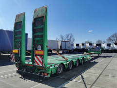 FAYMONVILLE 4 AXLE LOW BED extendable ramps