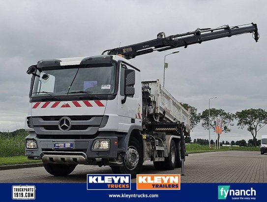 MERCEDES-BENZ ACTROS 2632 mp3 6x4 hiab 122b-2 Mercedes-Benz ACTROS 2632 MP3 6X4 HIAB 122B-2 2012 2 Tipper trucks image 15