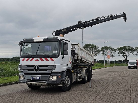 MERCEDES-BENZ ACTROS 2632 mp3 6x4 hiab 122b-2 Mercedes-Benz ACTROS 2632 MP3 6X4 HIAB 122B-2 2012 2 Tipper trucks image 16