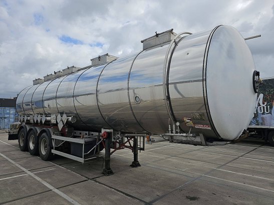 MAGYAR SR 34 SDC chemical 3 comp 38m3 Magyar SR 34 SDC CHEMICAL 3 COMP 38M3 2000 2 Tanker semi trailers image 3