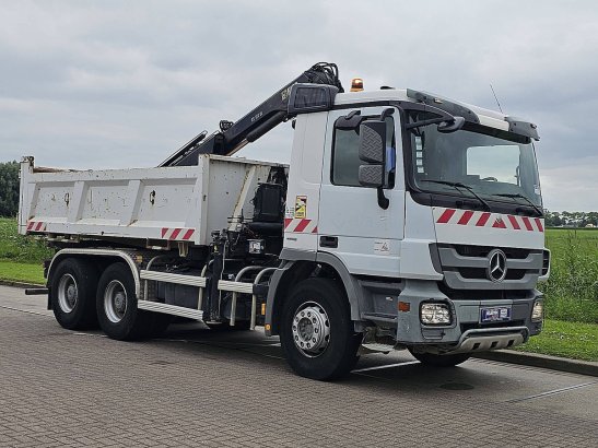 MERCEDES-BENZ ACTROS 2632 mp3 6x4 hiab 122b-2 Mercedes-Benz ACTROS 2632 MP3 6X4 HIAB 122B-2 2012 2 Tipper trucks image 4