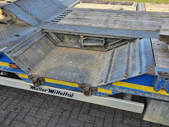 MUELLER MITTELTAL T4 RMB 40 hydr. ramp. radmulde Mueller MITTELTAL T4 RMB 40 HYDR. RAMP. RADMULDE 2018 2 Lowloader trailer...
