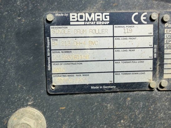 Bomag BW 213 D H-4 BVC 413 2010 2 image 10