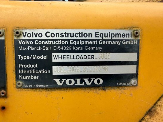 Volvo L 30 GS L 30 GS 2015 2 Wheel Loaders image 10