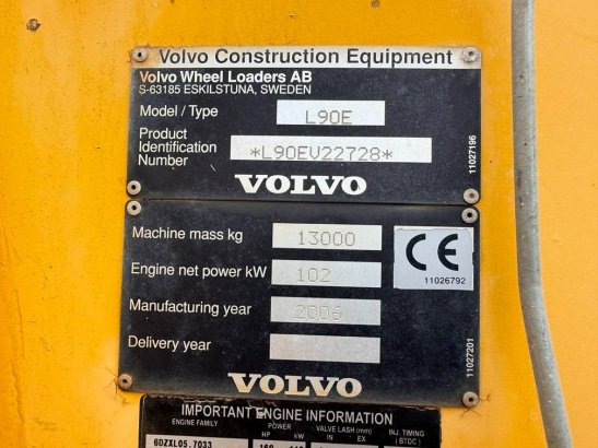 Volvo L 90 E L 90 E 2006 2 Wheel Loaders image 10