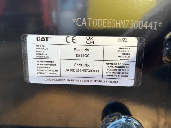 CAT DE 65 GC 65KVA (UNUSED) 455 2022 2 Generators image 21