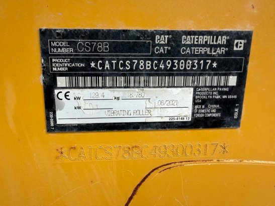 CAT CS 78 B TRIMBLE GPS INCL 1098 2021 2 image 26
