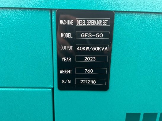 Ricardo 50KVA 40KW SILENT GENERATOR 3 PHASE 50HZ 400V NEW Ricardo 50KVA 40KW SILENT GENERATOR 3 PHASE 50HZ 400V NEW 2023 2...