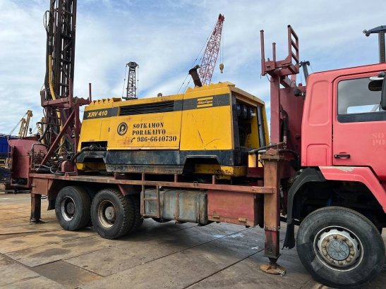 Sisu 12E480 6X6 WATER WELL DRILL ATLAS COPCO XRV410 (50 Sisu 12E480 6X6 WATER WELL DRILL ATLAS COPCO XRV410 (50 1990 2 ima...