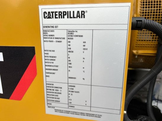 CAT DE 200 E3 200 kva 160kw 10 units availble UNUSED DE 200 E3 200 kva 160kw 10 units availble UNUSED 2 Generators image 7
