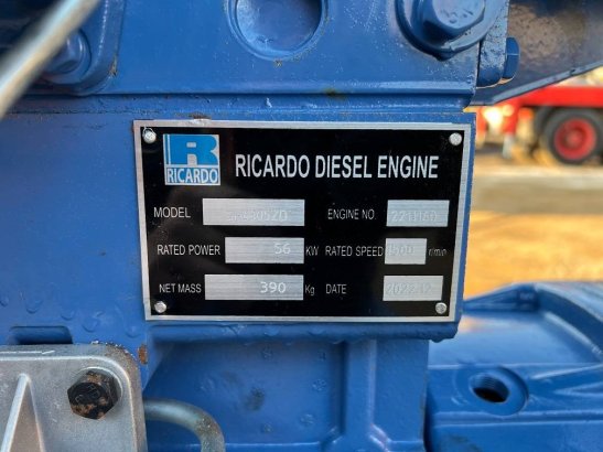 Ricardo 50kva (40kw) generator 3 phase 50hz 400v unused Ricardo 50kva (40kw) generator 3 phase 50hz 400v unused 2022 2 Gen...