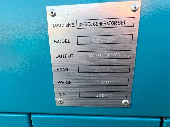Ricardo 150kva (120kw) silent generator 3 phase 50hz 400v Ricardo 150kva (120kw) silent generator 3 phase 50hz 400v 2022 1...