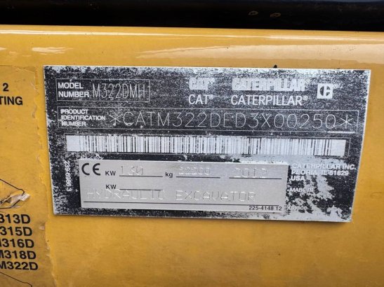 CAT M 322 D MH M 322 D MH 2012 2 Other cranes image 21