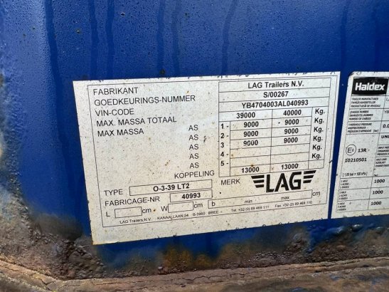 LAG 0-3-39 LT2 container chassis LAG 0-3-39 LT2 container chassis 2 image 9