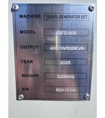 Ricardo 500kva (400KW) silent generator 3 phase ATS 50HZ 4 Ricardo 500kva (400KW) silent generator 3 phase ATS 50HZ 4 2025...