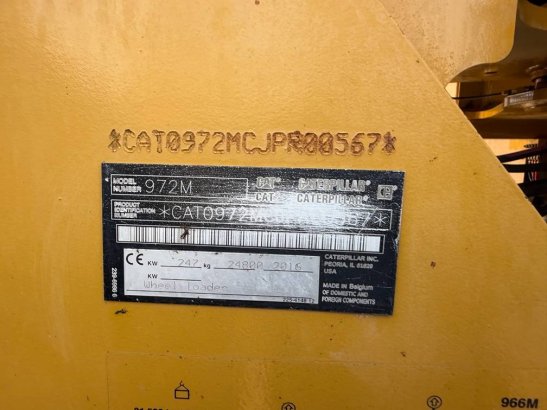 CAT 972M 972M 2016 2 Wheel Loaders image 9