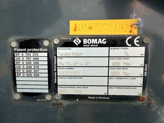 Bomag BW174AP-4i AM BW174AP-4i AM 2014 2 image 10